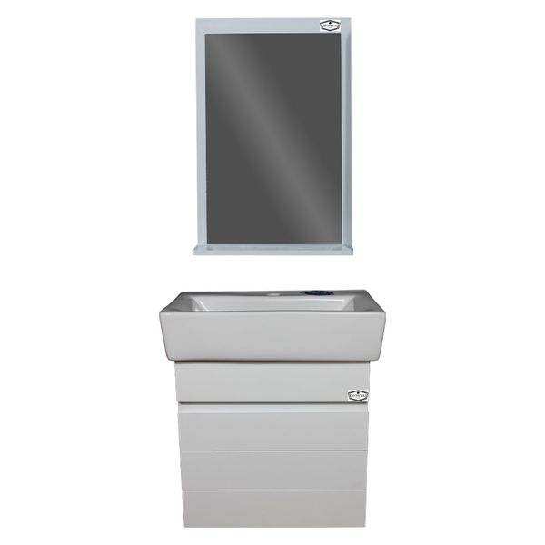 ست کابینت و روشویی مرواکابین مدل تونی پلاس به همراه آینه