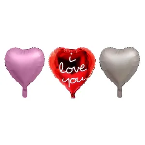 بادکنک فویلی طرح قلب مدل LOVE-chrome مجموعه سه عددی