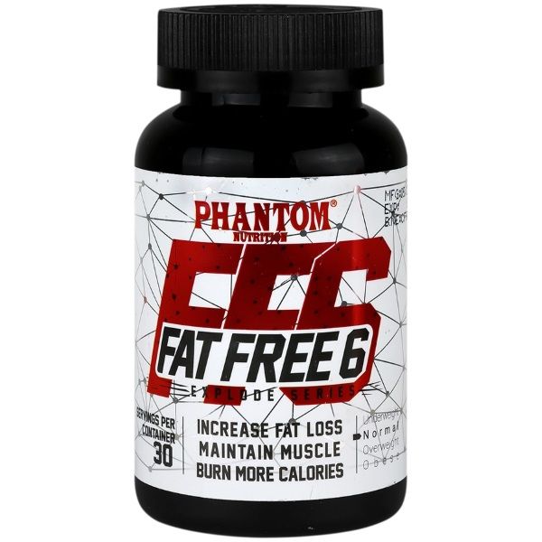 کپسول فت فری فانتوم نوتریشن بسته 60 عددی