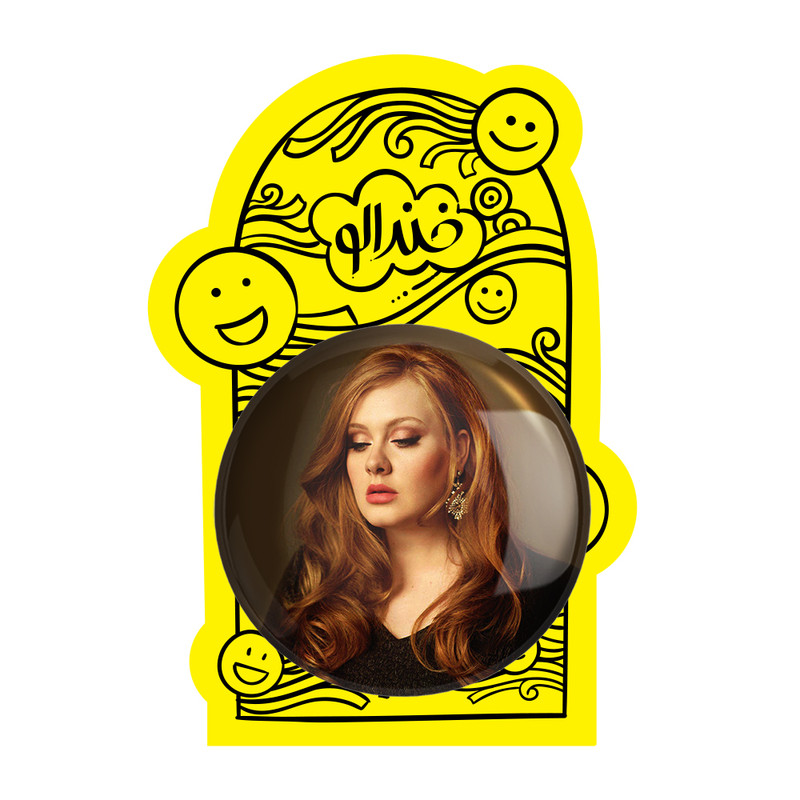 آینه جیبی خندالو طرح ادل Adele مدل تاشو کد 2935 آینه جیبی خندالو طرح ادل Adele مدل تاشو کد 2935
