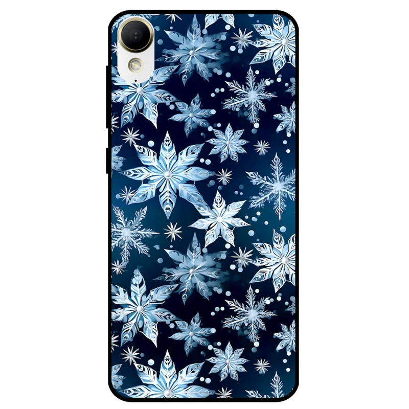 کاور مگافون طرح برف مدل 2824 مناسب برای گوشی موبایل اچ تی سی Desire 825 