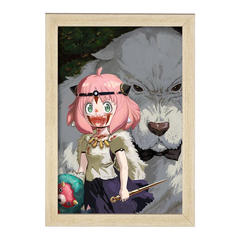 تابلو خندالو مدل سان و آنیا انیمه پرنسس مونونوکه کد 34079