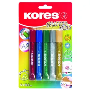 Kores Glitter Glue Pack of 5
