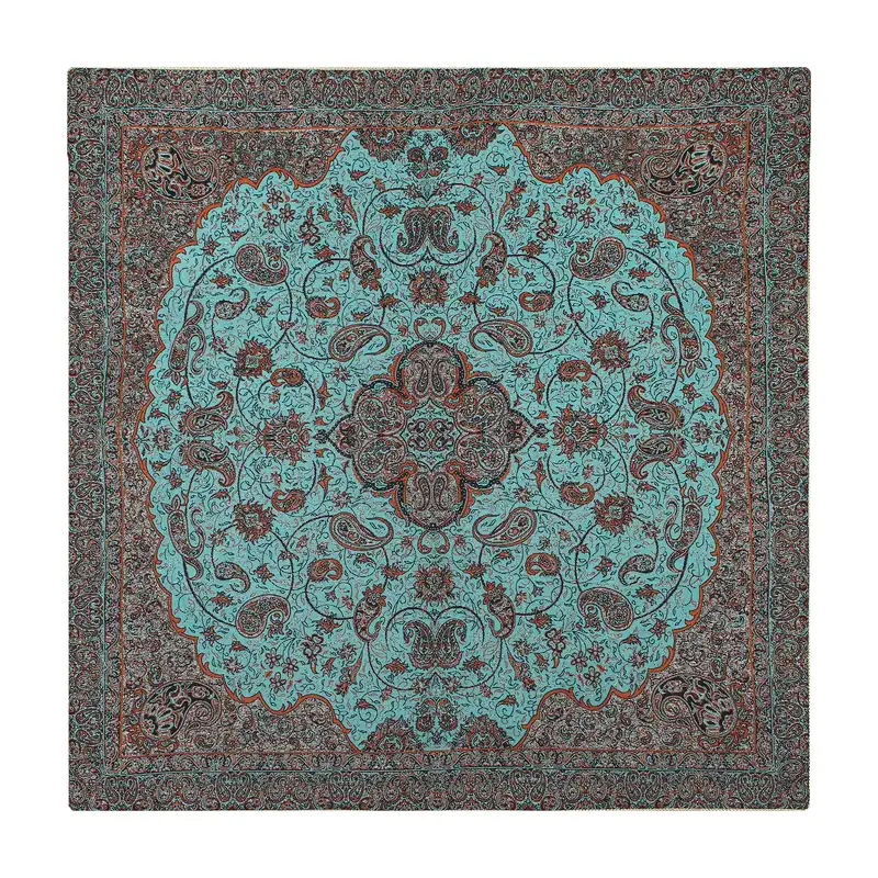 ست 5 تکه رومیزی ترمه مدل شاه عباسی کد Shsbz5.5