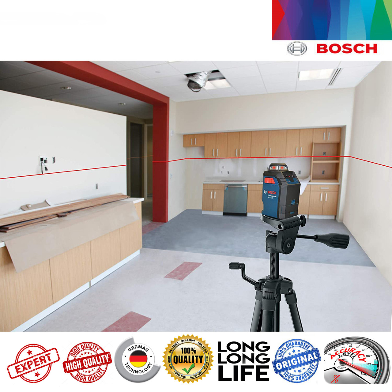 تراز لیزری 360 درجه بوش مدل GLL 2-20 professional