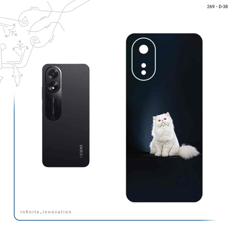 برچسب پوششی ماهوت مدل Persian_cat مناسب برای گوشی موبایل اپو A38