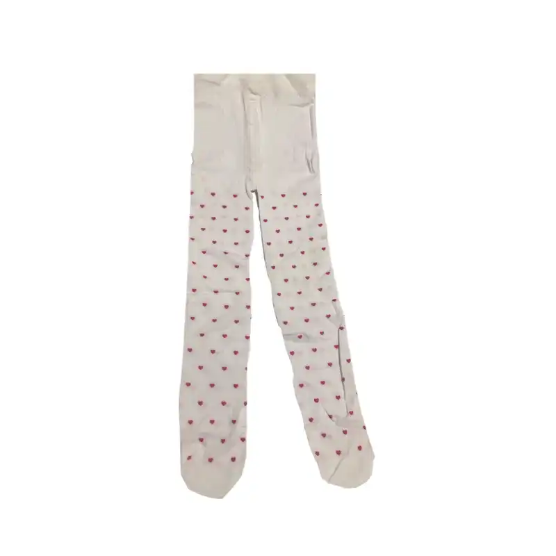 جوراب شلواری دخترانه طرح قلب مدل 8390
