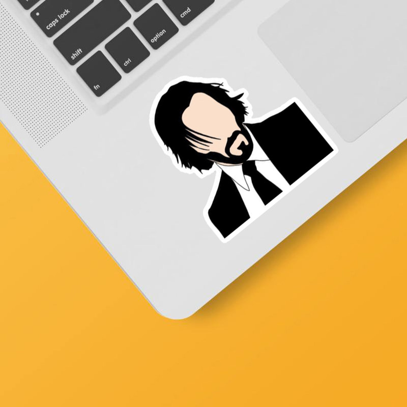 استیکر لپ تاپ و موبایل بووم طرح جان ویک کد mmr7