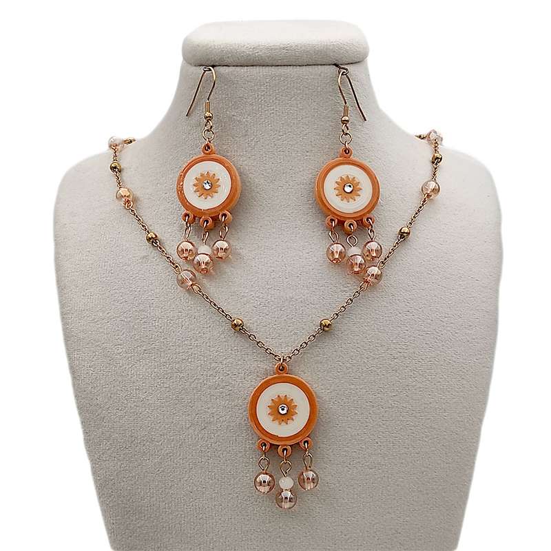 نیم ست زنانه مدل خورشید دست ساز