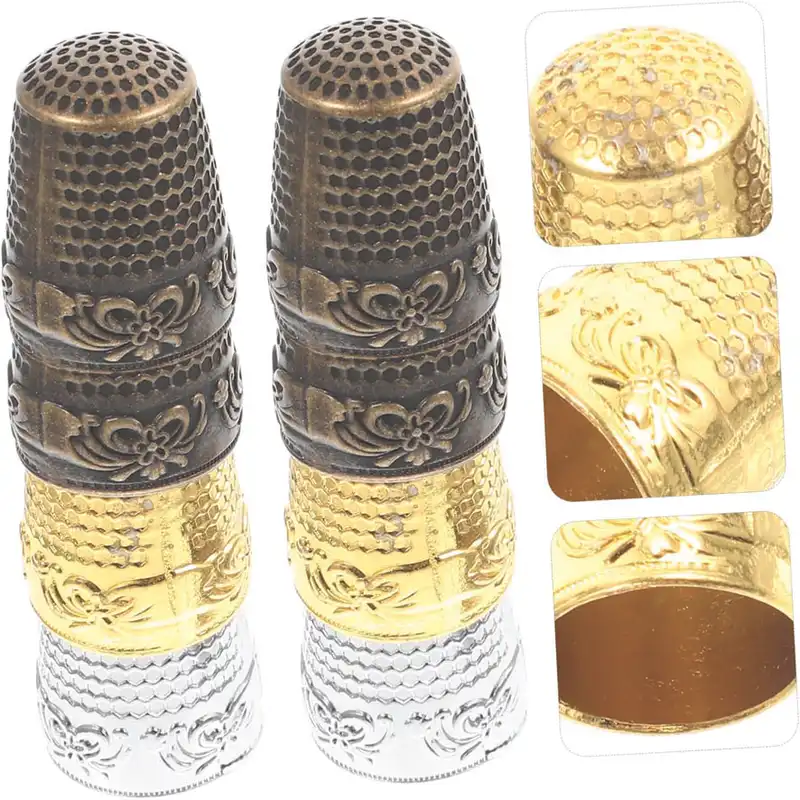 انگشتانه طرح گلدار  ضخیم کد BREGOL مجموعه 2 عددی