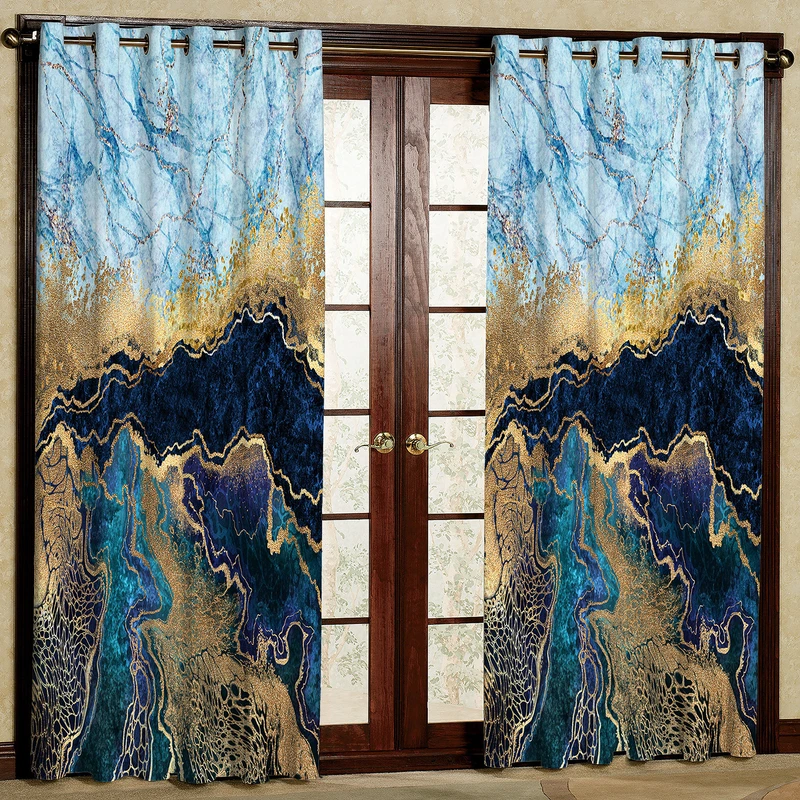 پرده مدل رزین هازان پانچی کد 2157 سایز 140x200 سانتی متر