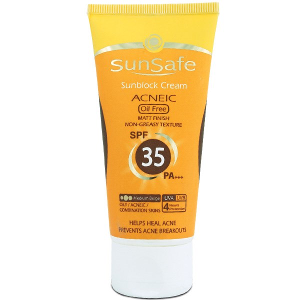 کرم ضد آفتاب آنتی آکنه سان سیف SPF35