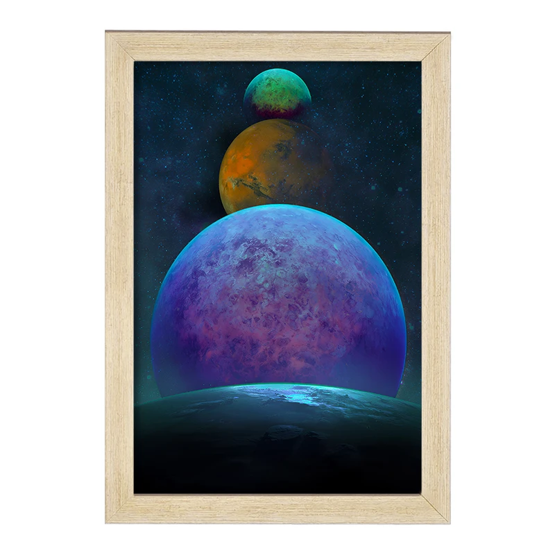 تابلو خندالو مدل کهکشان (galaxy) کد F6718