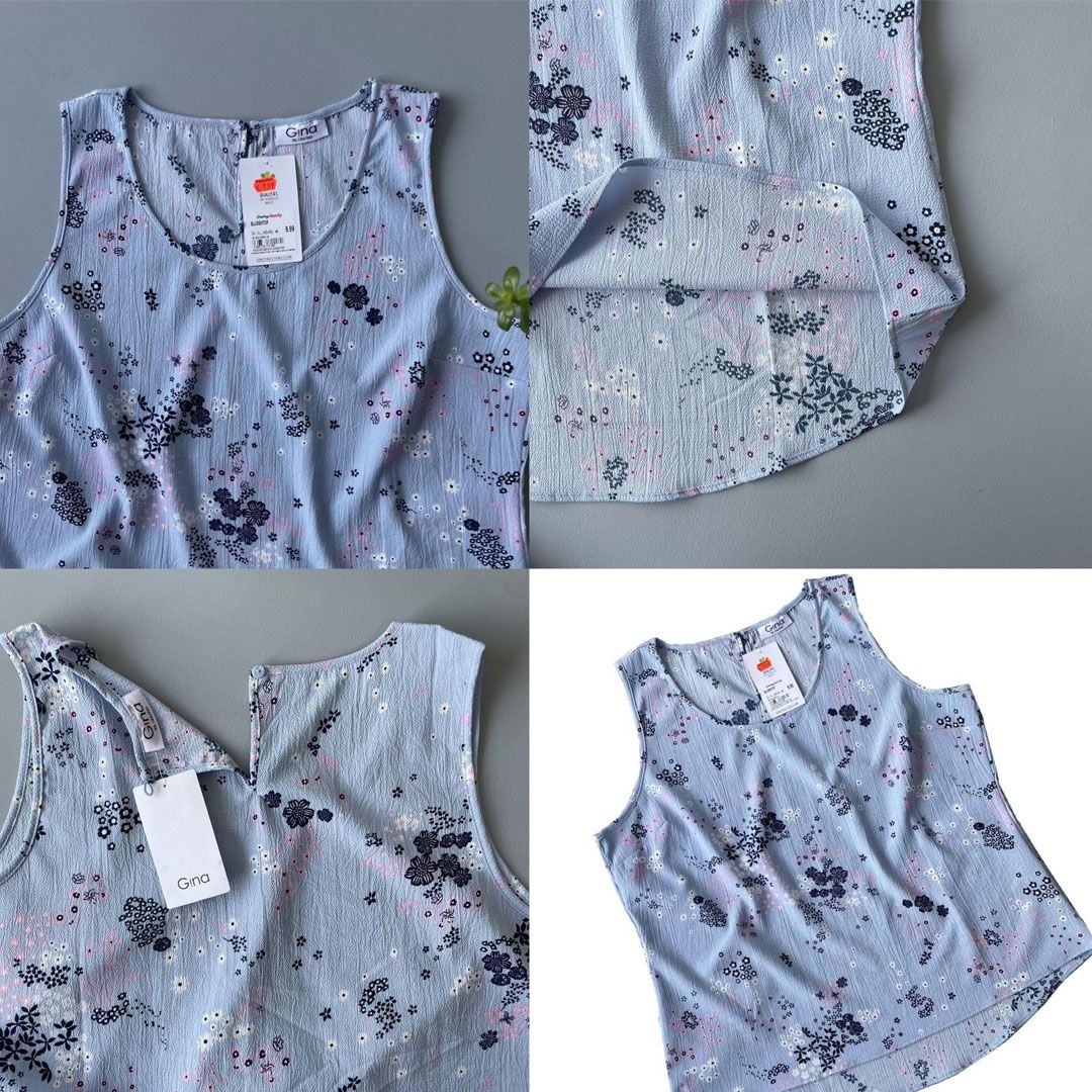 تاپ زنانه جینا مدل گلدار کد 4350 -  - 2