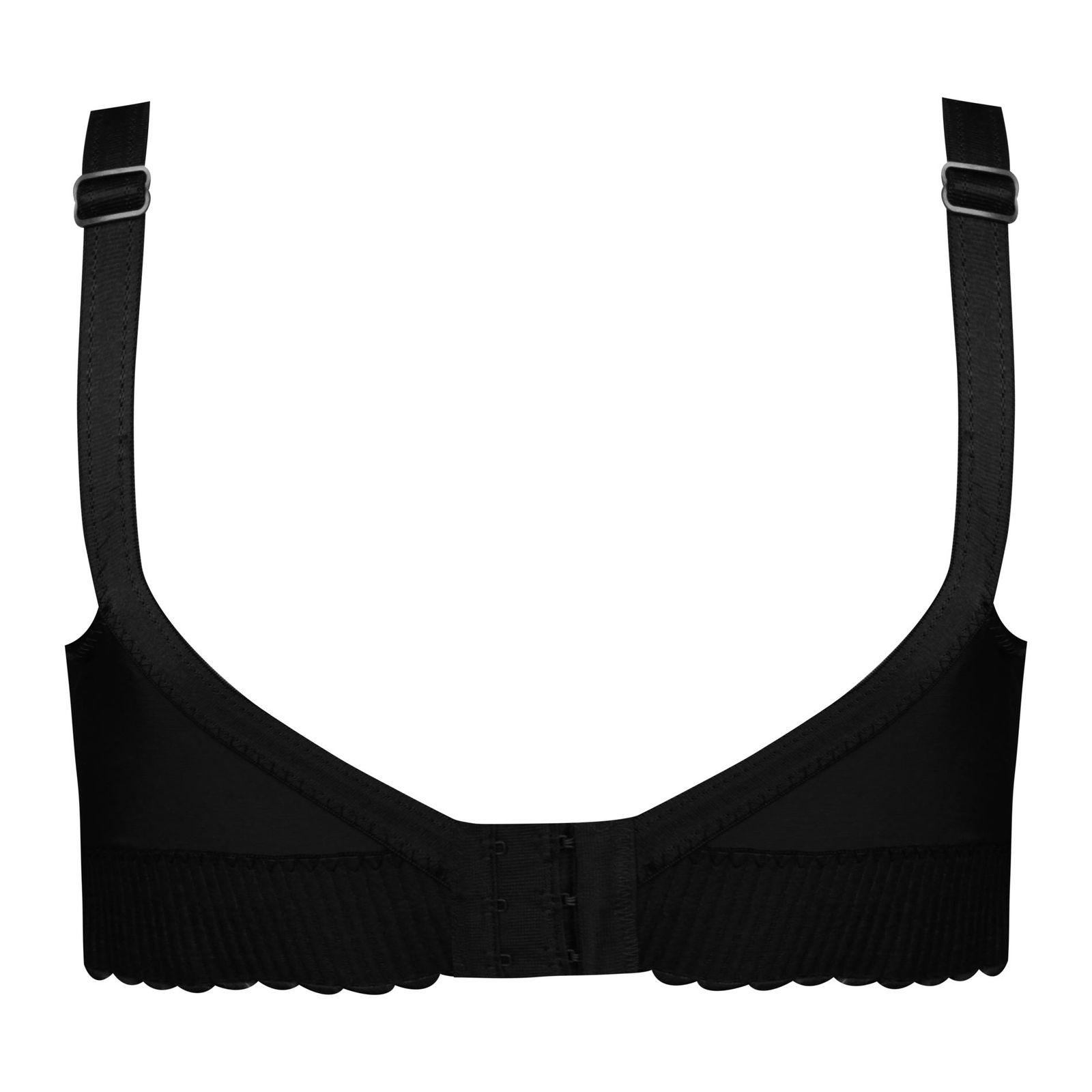 سوتین زنانه ماییلدا مدل دانتل پروانه کش پهن بدون فنر کد 5058 رنگ مشکی -  - 3