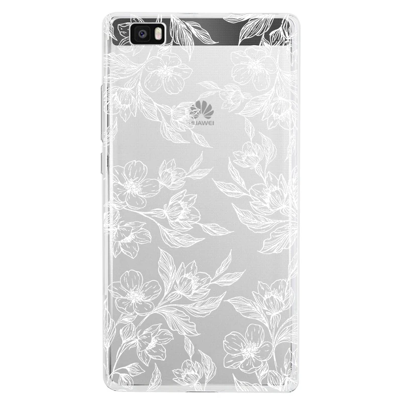 کاور مگافون طرح گل مدل C50-W مناسب برای گوشی موبایل هوآوی P8 Lite