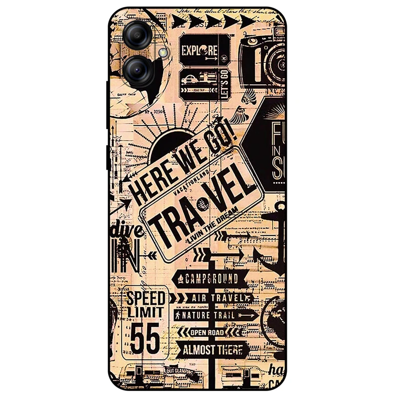 کاور مگافون طرح مسافرت مدل 8098 مناسب برای گوشی موبایل سامسونگ Galaxy A04e / F04       