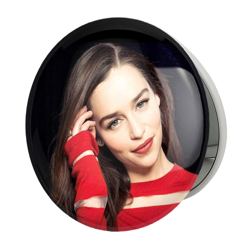 آینه جیبی خندالو طرح امیلیا کلارک Emilia Clarke مدل تاشو کد 6402 