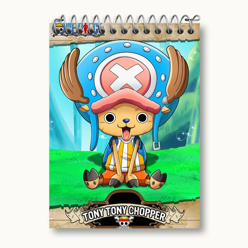 دفتر یادداشت 50 برگ خندالو مدل تونی تونی چاپر انیمه وان پیس One Piece کد 17287