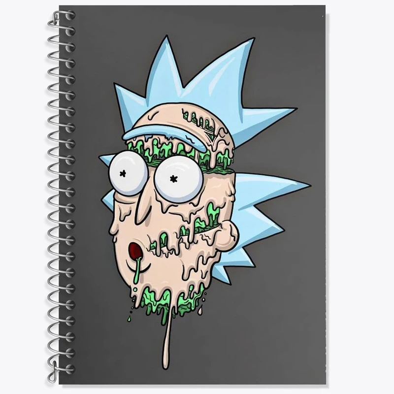 دفتر لغت 50 برگ خندالو مدل ریک و مورتی Rick and Morty کد 3208