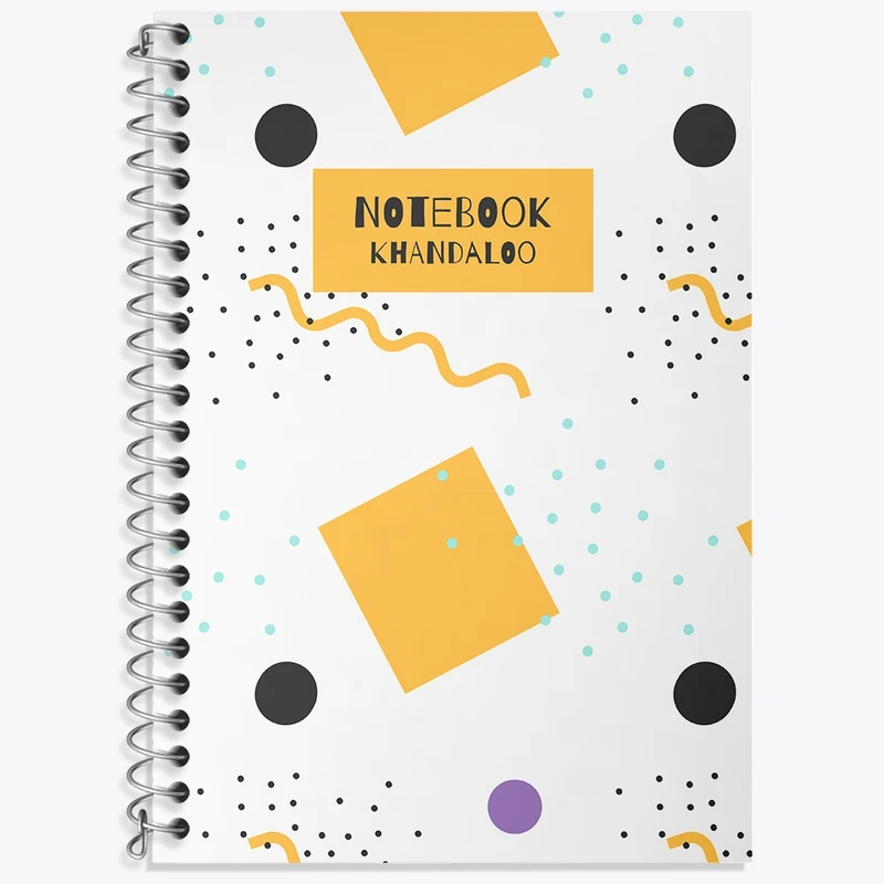 دفتر زبان 50 برگ خندالو مدل سه خط طرح فانتزی کد N1325