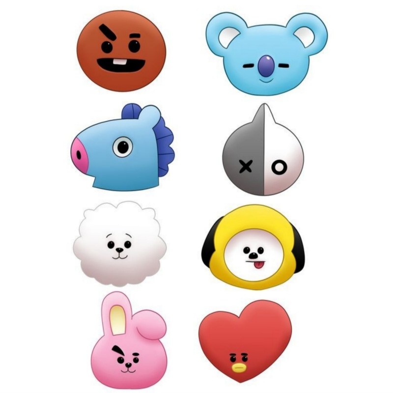 استیکر لپ تاپ طرح BTS کد 2