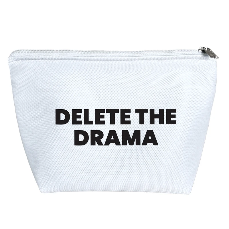 کیف لوازم آرایش دخترانه خندالو مدل Delete The Drama کد 6455