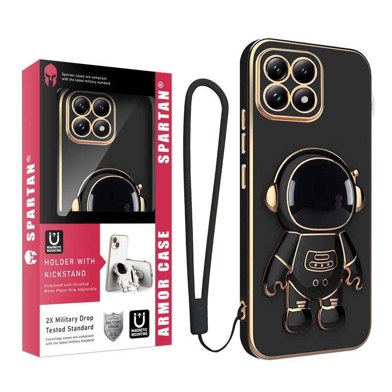 کاور اسپارتان مدل Astronaut Strap مناسب برای گوشی موبایل شیائومی Xiaomi 14T Pro به همراه بندآویز