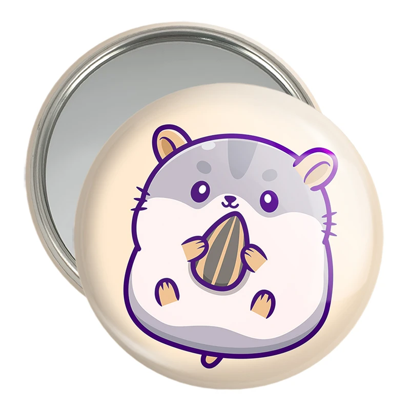 آینه جیبی خندالو مدل حیوانات بامزه همستر کد 29638