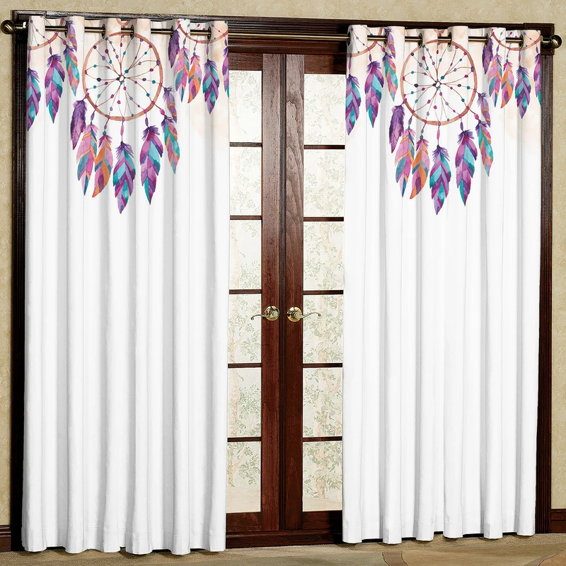 پرده مدل چاپی مخمل پانچی کد 1054 سایز 140x200 سانتی متر