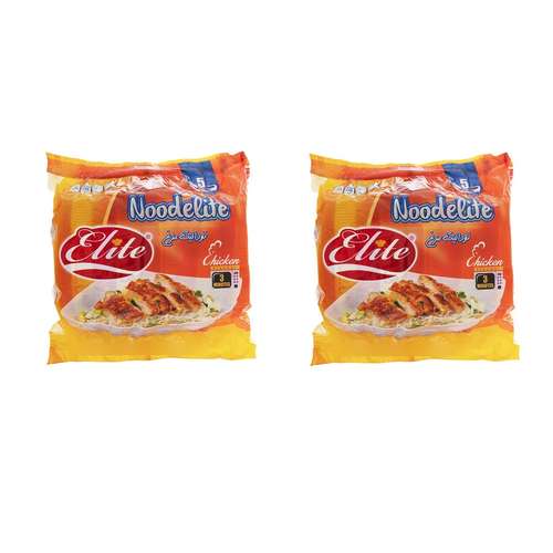 نودل با طعم مرغ الیت - 75 گرم بسته 10 عددی