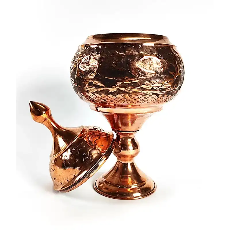 شکلات خوری قلمزنی مسی مدل پرنده بهار