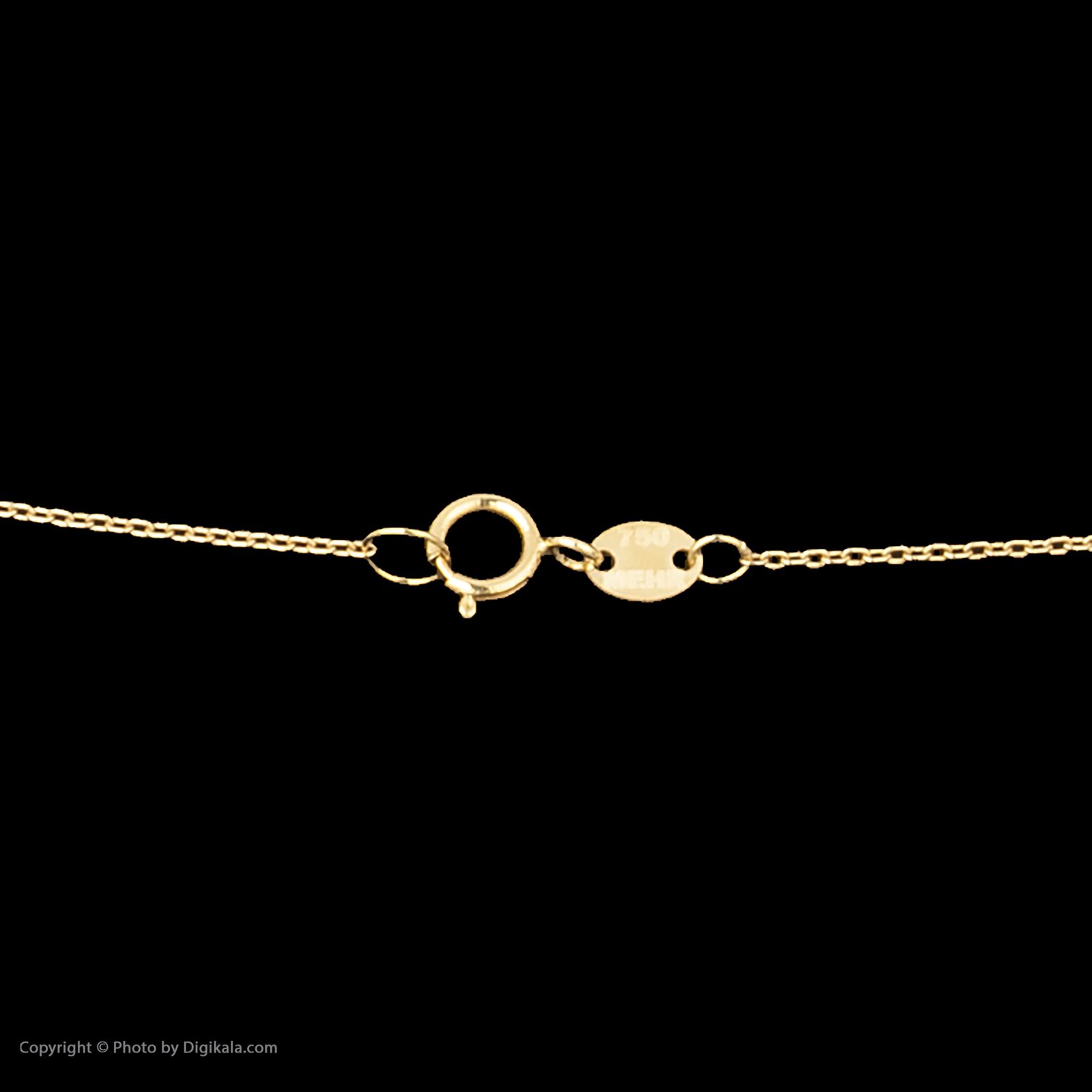 گردنبند طلا 18 عیار زنانه مایا ماهک مدل MM1187 طرح شکوفه سیب -  - 5