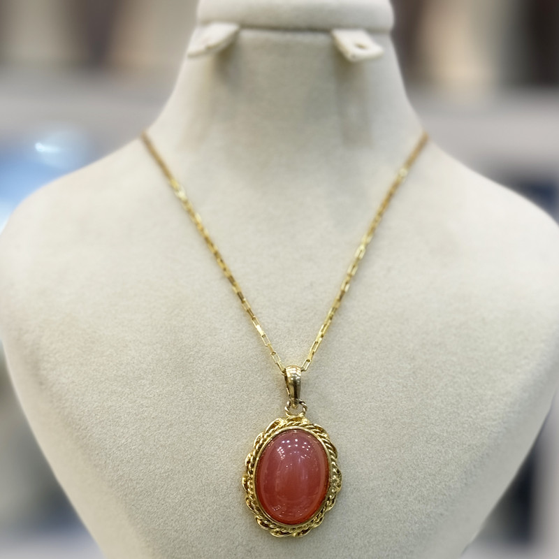 گردنبند نقره زنانه مدل دستساز عقیق 0-24 گردنبند نقره زنانه مدل دستساز عقیق 0-24