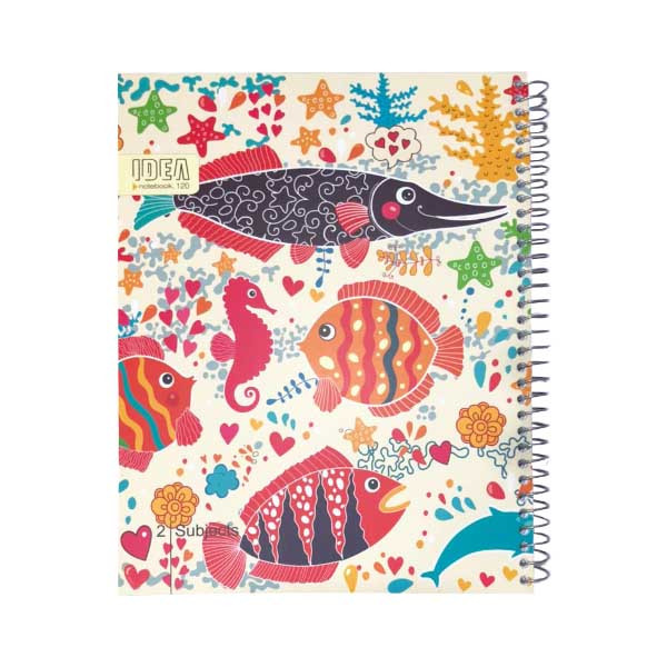 دفتر کلاسوری 120 برگ ایده طرح اقیانوس کد 956