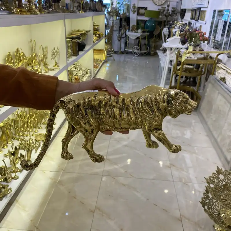 دکوری برنجی مدل ببر کد 2550g829