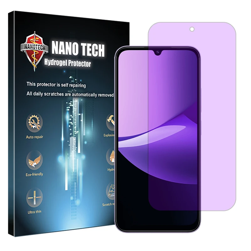 محافظ صفحه نمایش آنتی پرپل نانو تک مدل Eye Care مناسب برای گوشی موبایل شیائومی Redmi 15C 5G