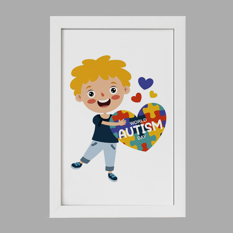 تابلو خندالو مدل اتیسم Autism کد 26731