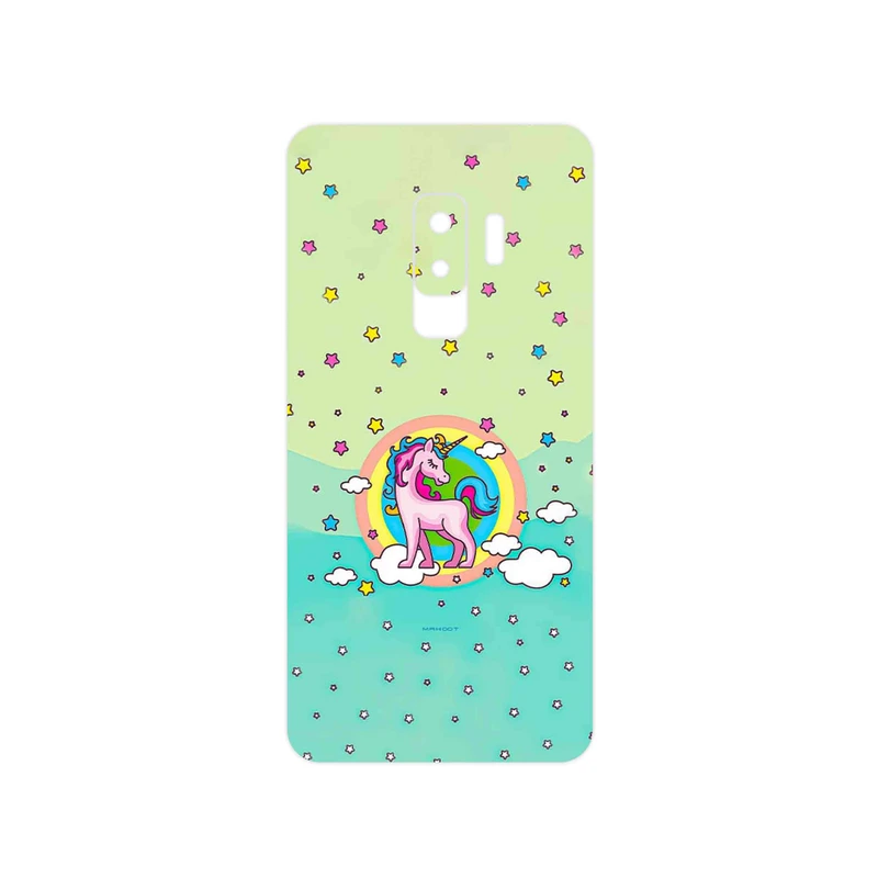 برچسب پوششی ماهوت مدل Rainbow unicorn adventure مناسب برای گوشی موبایل سامسونگ Galaxy S9 Plus