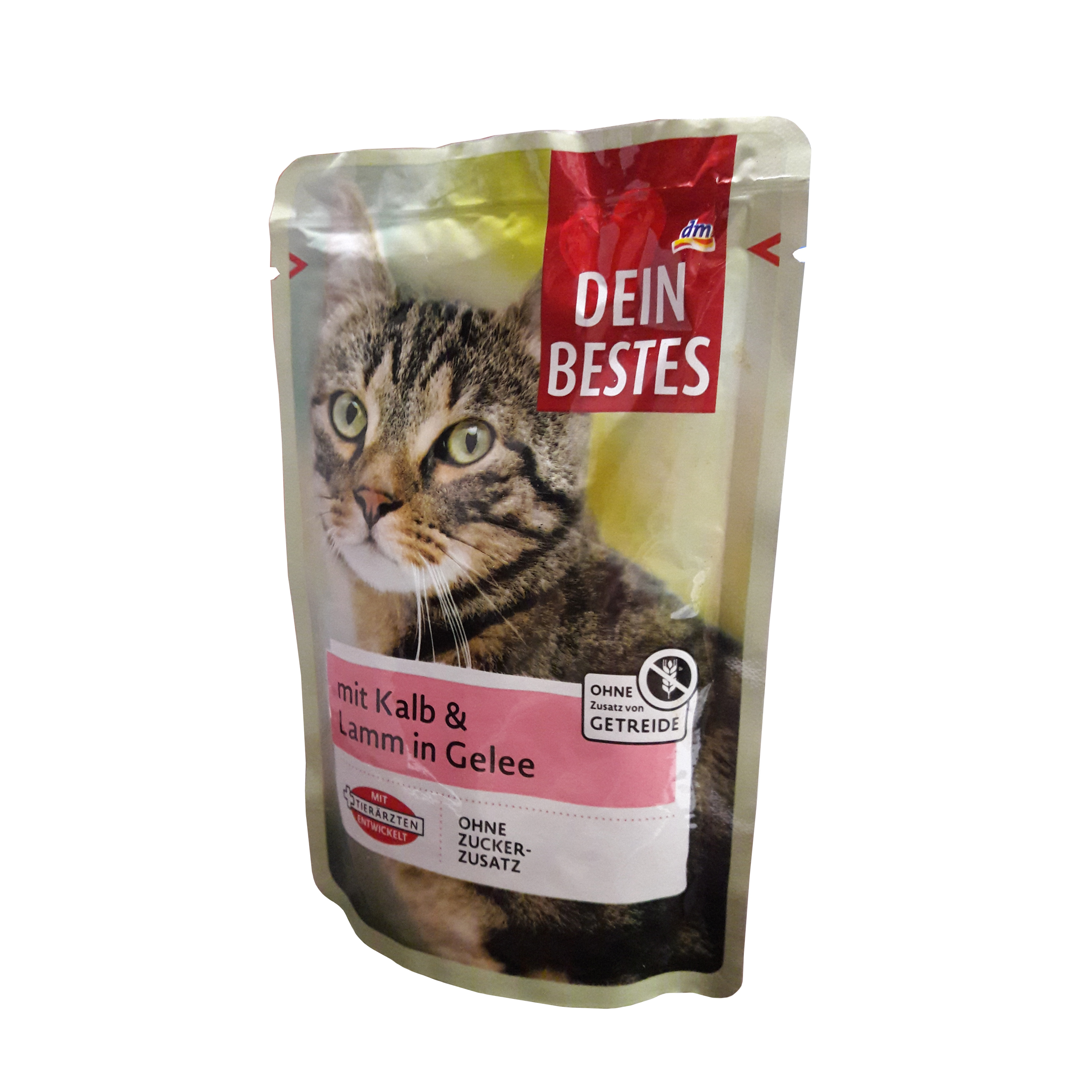 پوچ گربه دین بستس مدل گوشت گوساله و بره در ژله کد TBZ01 وزن 100 گرم