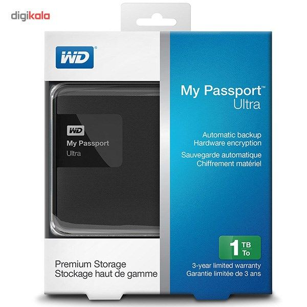 هارددیسک اکسترنال وسترن دیجیتال مدل My Passport Ultra Premium ظرفیت 2 ترابایت main 1 26
