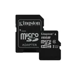 کارت حافظه microSDHC کینگستون مدل Canvas Select کلاس 10 استاندارد UHS-I U1 سرعت 80MBps ظرفیت 16 گیگابایت به همراه آداپتور SD