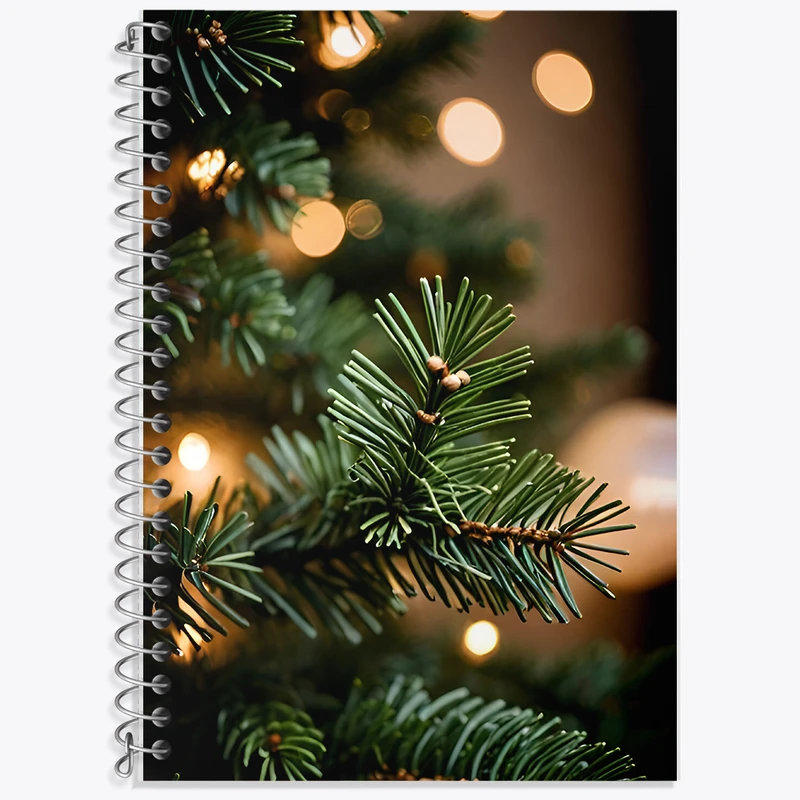 دفتر لغت 50 برگ خندالو طرح درخت کاج کد F7515