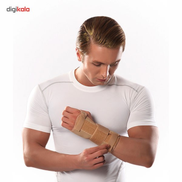مچ بند طبی دست چپ پاک سمن مدل Neoprene CTS With Hard bar سایز بزرگ