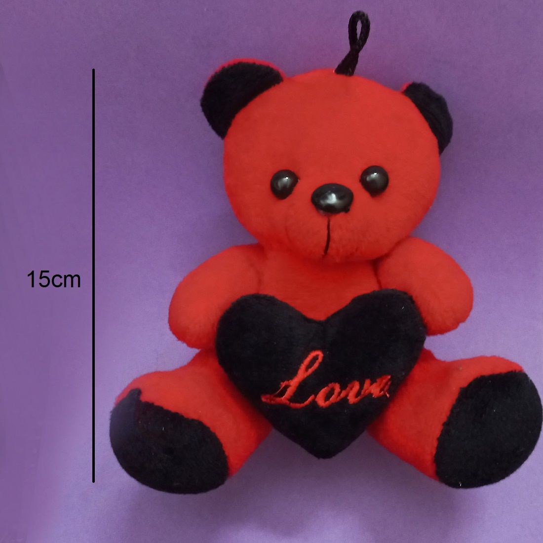 عروسک مدل خرس قلبی کد 01 ارتفاع 15 سانتی متر -  - 2
