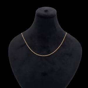 زنجیر طلا کم اجرت 18 عیار ناریا مدل سوپر فیگارو لوکس