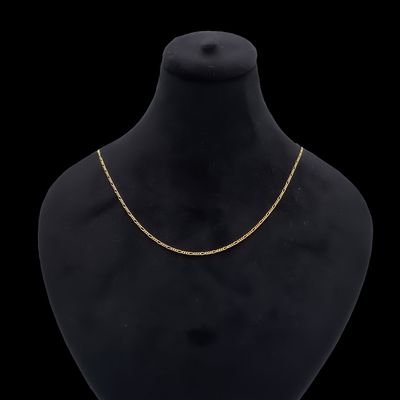 نقد و بررسی زنجیر طلا کم اجرت 18 عیار ناریا مدل سوپر فیگارو لوکس توسط خریداران