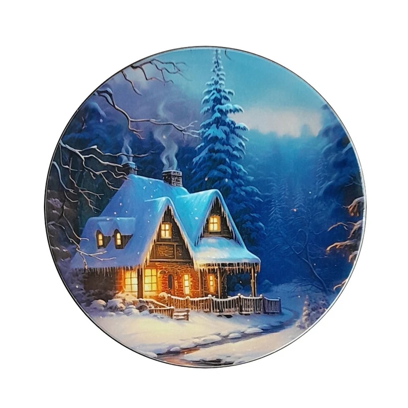 بشقاب دیوارکوب سفالی طرح منظره کد 2051