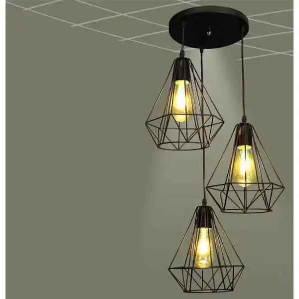 لوستر آویز 3 شعله کد 54021