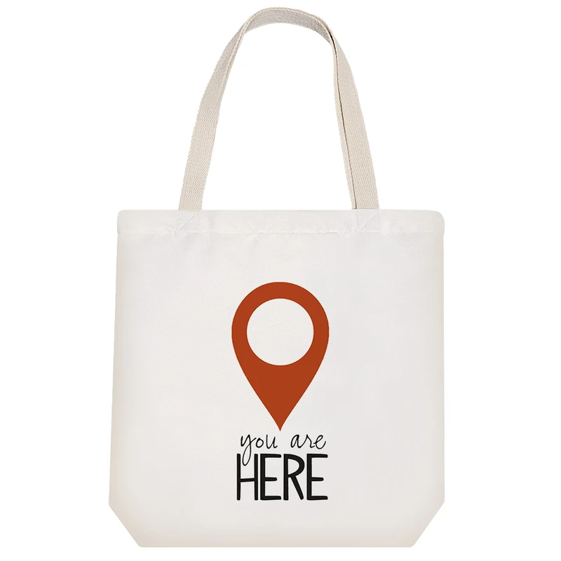 ساک خرید خندالو مدل You Are Here کد H504